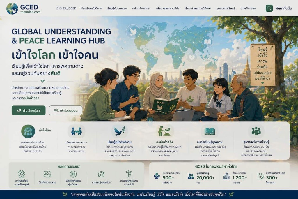 เข้าใจโลก เข้าใจคน — Global Understanding and Peace Learning Hub